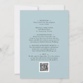 オールインワンダスティブルーユーカリ結婚フローラ 招待状 (裏面)