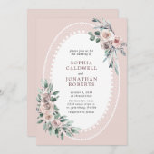 オールインワンダスティーバラユーカリ結婚ス 招待状 (正面/裏面)