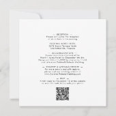 オールインワンデリケート冬リーススクエア結婚I 招待状 (裏面)