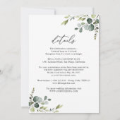 オールインワンニューストラボダユーカリ素朴カリ緑 招待状 (裏面)