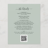 オールインワンバジェットユーカリ結婚式招待状 (裏面)