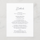 オールインワンバジェット書道結婚式招待状 (裏面)