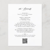 オールインワンバジェット書道結婚式招待状 (裏面)