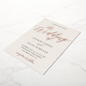 オールインワンバラクラシック金箔ハンドレター 箔招待状 (回転した状態)