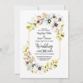 オールインワンパステルフローラ結婚ズ 招待状 (正面)