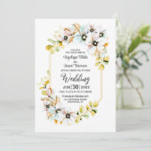 オールインワンパステルフローラ結婚ズ 招待状 (スタンド正面)