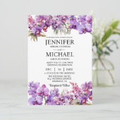 オールインワンパープルラン結婚式招待状 招待状 (スタンド正面)