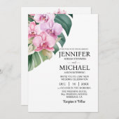 オールインワンピンクラン結婚式招待状 招待状 (正面/裏面)