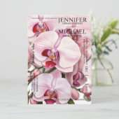 オールインワンピンクラン結婚式招待状 招待状 (スタンド正面)