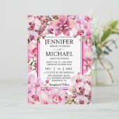 オールインワンピンクラン結婚式招待状 招待状 (スタンド正面)