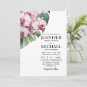 オールインワンピンクラン結婚式招待状 招待状 (スタンド正面)