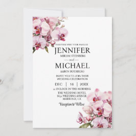 オールインワンピンクラン結婚式招待状 招待状