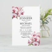 オールインワンピンクラン結婚式招待状 招待状 (スタンド正面)