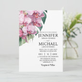 オールインワンピンクラン結婚式招待状 招待状 (スタンド正面)