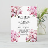 オールインワンピンクラン結婚式招待状 招待状 (スタンド正面)