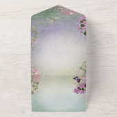 オールインワンフェアリー誕生日招待状 オールインワン招待状 (外側)