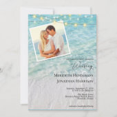 オールインワンフォトシーサイドサンディビーチ&ライト 招待状 (正面)