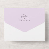 オールインワンフローラ水彩ウェディング招待 オールインワン招待状 (裏面)