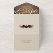 オールインワンブルゴーニュパンプキン素朴結婚式招待 オールインワン招待状 (外側)