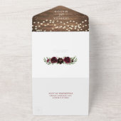 オールインワンブルゴーニュパンプキン素朴結婚式招待 オールインワン招待状 (外側)