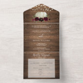 オールインワンブルゴーニュパンプキン素朴結婚式招待 オールインワン招待状 (内側)