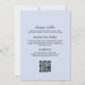 オールインワンブルーベリースイートボウベビーシャワー 招待状 (裏面)