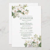 オールインワンホワイトラン結婚式招待状 招待状 (正面/裏面)