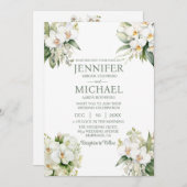 オールインワンホワイトラン結婚式招待状 招待状 (正面/裏面)