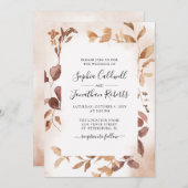 オールインワンボホダスティーバラユーカリ結婚ス 招待状 (正面/裏面)