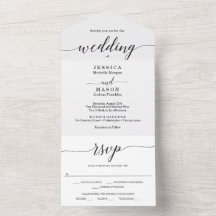 オールインワンミニマルエレガンス、オールインワン招待状