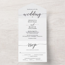 オールインワンミニマルエレガンス、オールインワン招待状 オールインワン招待状