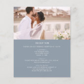 オールインワンミニマル写真ダスティブルー結婚ズ (裏面)