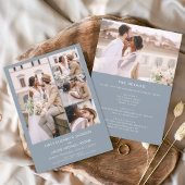 オールインワンミニマル写真ダスティブルー結婚ズ