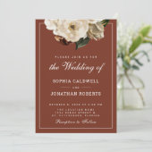 オールインワンムーディーズフローラテラコッタ結婚ズ 招待状 (スタンド正面)