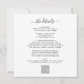 オールインワンユーカリ金ゴールドメタリック結婚スクエア 招待状 (裏面)