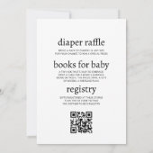 オールインワンレモン柑橘系フローラサマーベビーシャワー 招待状 (裏面)