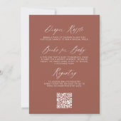 オールインワンワイルドフラワーベビーで開花秋のシャワー 招待状 (裏面)