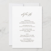 オールインワンワイルドボホプロテアパンパスグラス結婚ズ 招待状 (裏面)