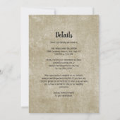 オールインワンヴィンテージひまわりフローラ 招待状 (裏面)