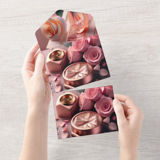 オールインワン招待状 (貼ってはがせる)