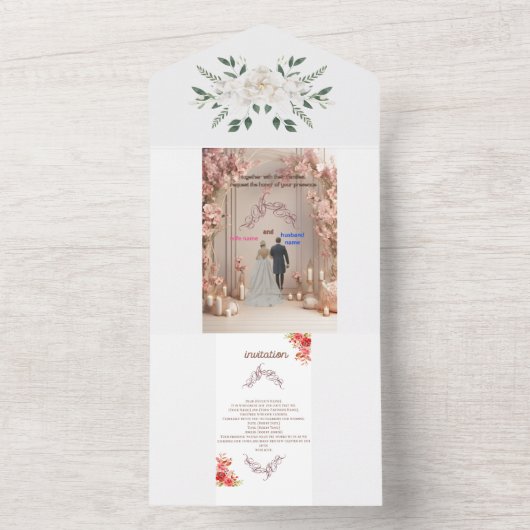 . オールインワン招待状 (内側)