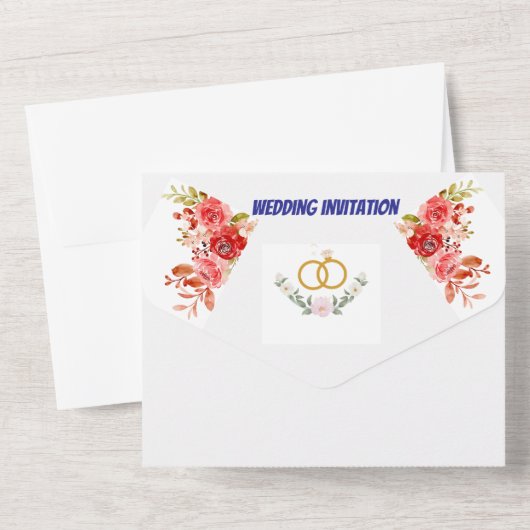 . オールインワン招待状 (裏面)