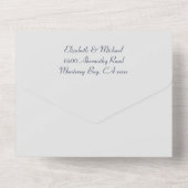 オールインワン招待状、紙：マット、エンベロープ：いいえ オールインワン招待状 (裏面)