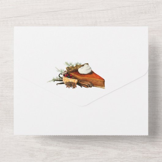 オールインワン秋の収穫招待 オールインワン招待状 (裏面)