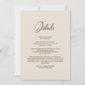 オールインワン秋フローラ結婚アーチ 招待状 (裏面)