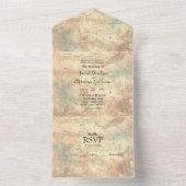 オールインワン結婚式招待状ミュージックノート オールインワン招待状 (内側)