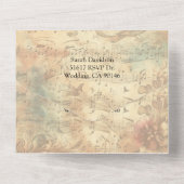 オールインワン結婚式招待状ミュージックノート オールインワン招待状 (裏面)