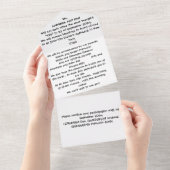 オールインワン結婚式招待状 オールインワン招待状 (貼ってはがせる)