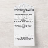 オールインワン結婚式招待状 オールインワン招待状 (内側)