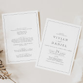 オールインワン結婚式招待状 招待状